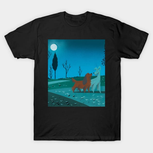 Lady and the Tramp Concept Art "Park" T-Shirt by Edumj